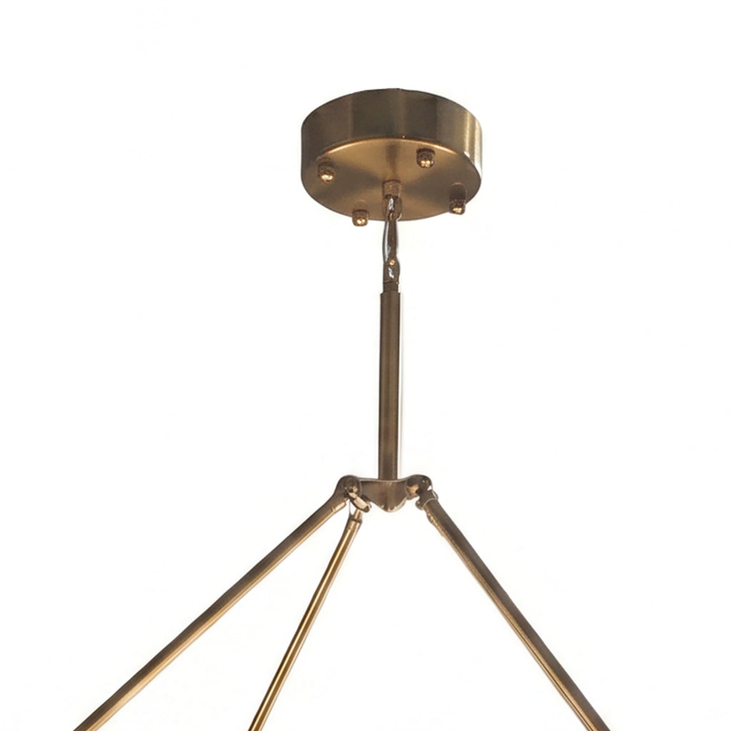 Modern Alabaster Linear Chandelier