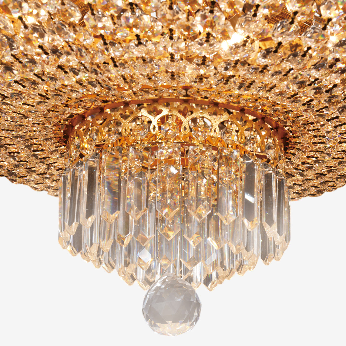 Luxury Imperial Crown Crystal Chandelier
