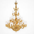 French big brass chandelier