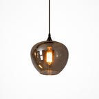 Modern Smoke Gray Glass Pendant Light