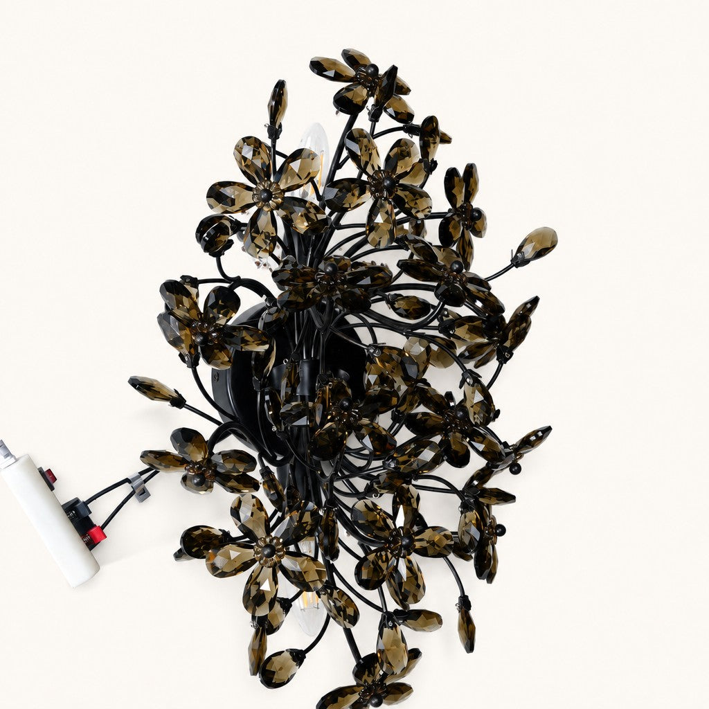 Thessaire Faceted Floral Wall Sconce