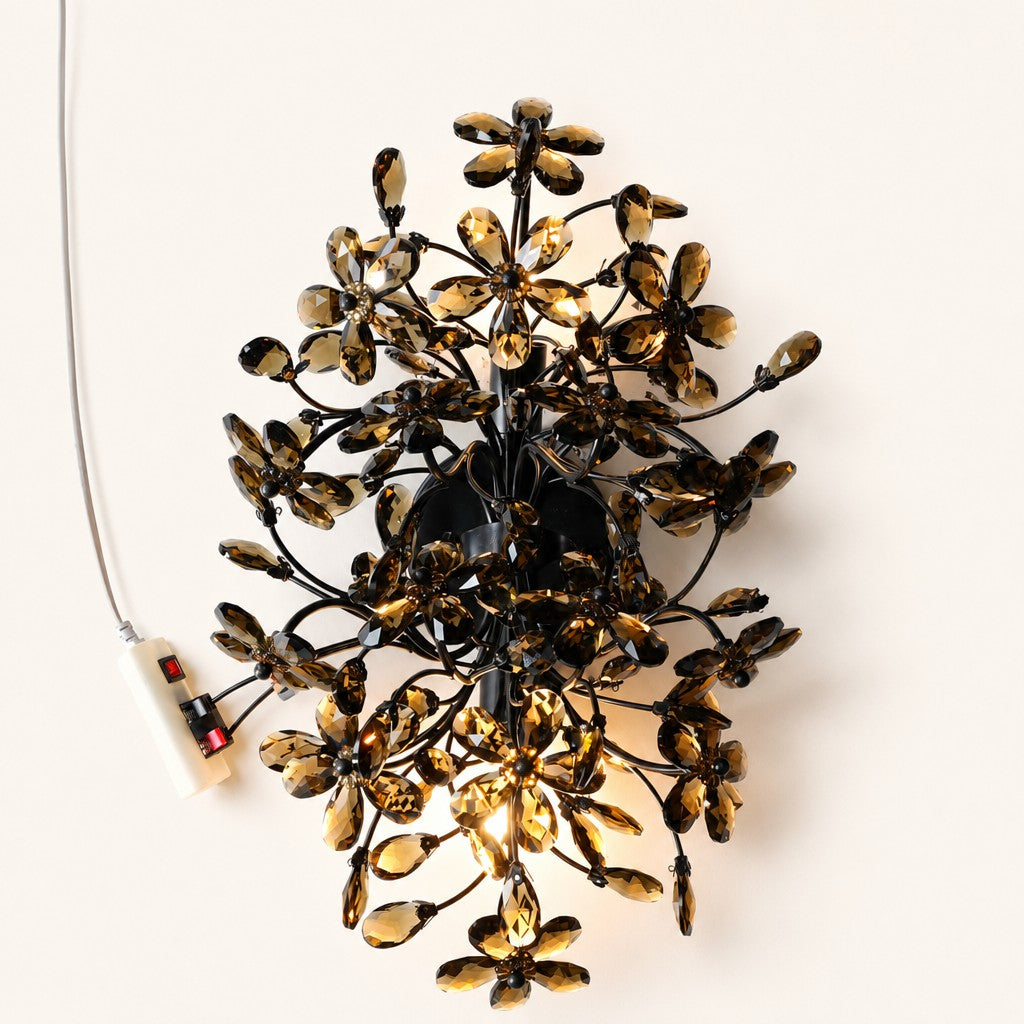 Thessaire Faceted Floral Wall Sconce