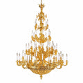 oversized brass chandelier
