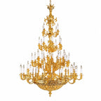 oversized brass chandelier