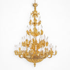 oversized brass chandelier