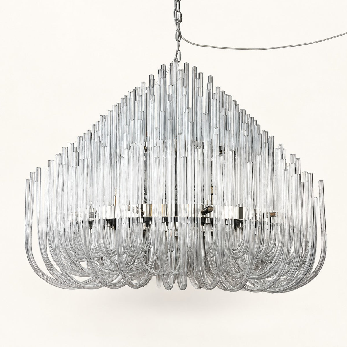 Rovelle Cascade Clear-Rod Chandelier