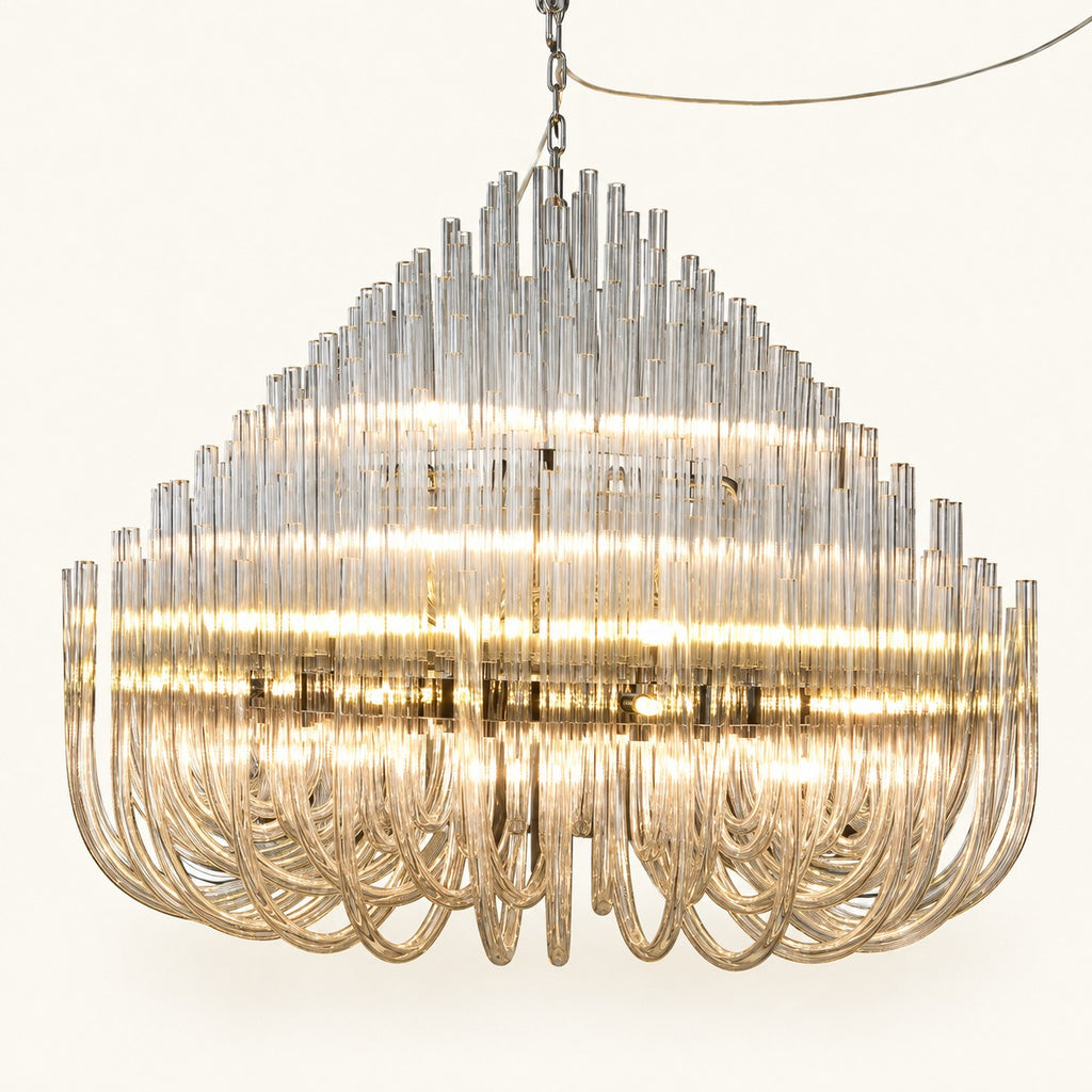 Marivorne Cascade Clear-Rod Chandelier